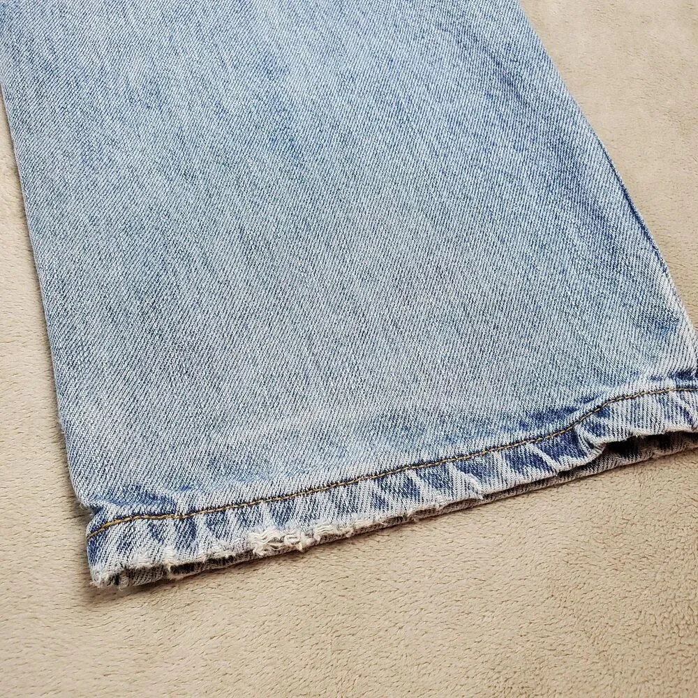 Levis 550 Jeans Mens 36x32 Blue Light Wash Relaxed Fit Tapered Leg Denim Pants
